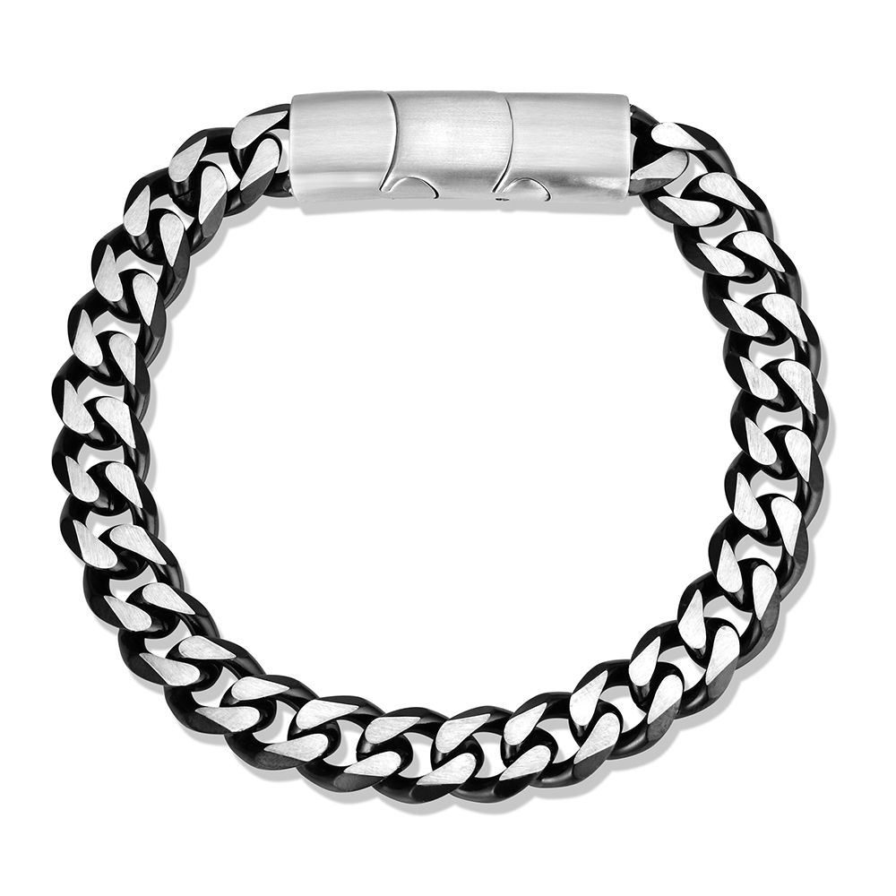 MONTANA SILVERSMITHS SHADOW CUBAN LINK BRACELET