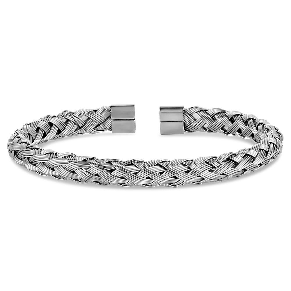 MONTANA SILVERSMITHS SIMPLE BRAIDED CUFF BRACELET