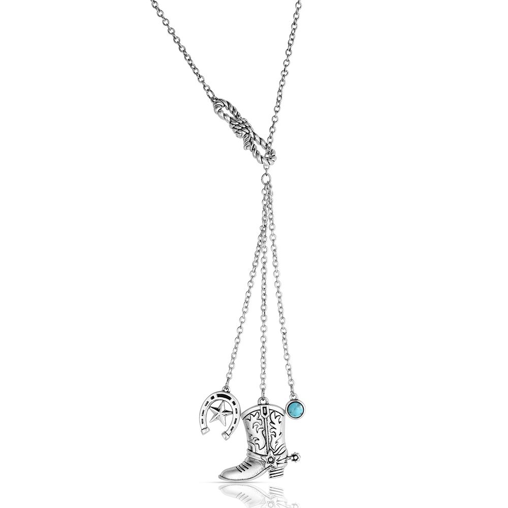 MONTANA SILVERSMITHS COWGIRL KIND CHARM NECKLACE