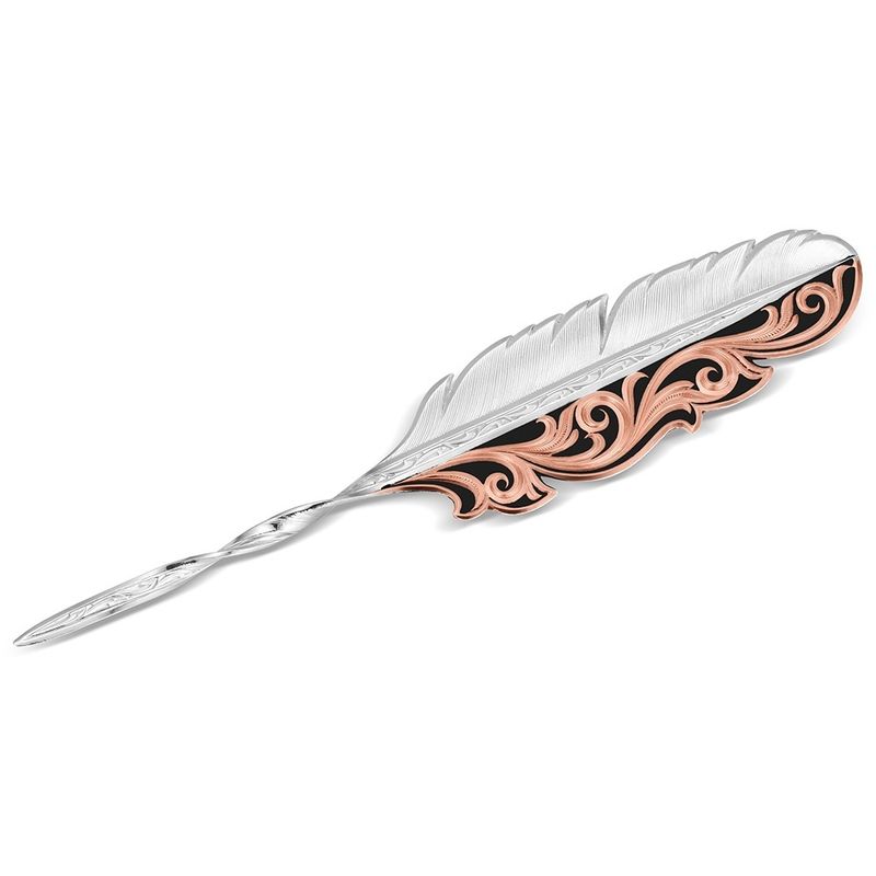 MONTANA SILVERSMITHS ALPINE NIGHT FEATHER HAT PICK