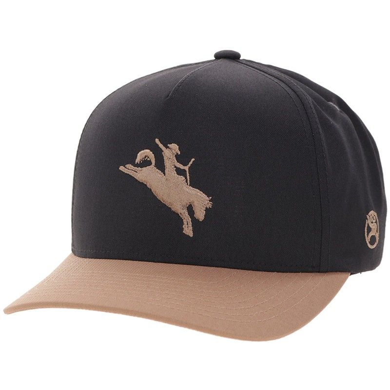 HOOEY KIDS' WHIT SNAPBACK CAP - BLACK/TAN