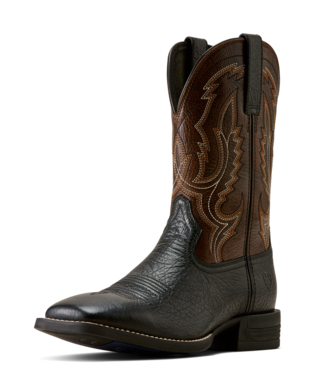 ARIAT MEN'S STEADFAST WIDE SQUARE TOE COWBOY BOOT - VOID BLACK
