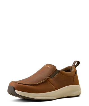 ARIAT MEN'S BUCKEYE SLIP ON WATERPROOF SHOE - TANBARK