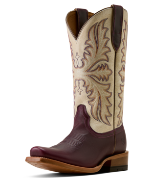 ARIAT WOMEN'S FUTURITY OAK NARROW CUTTER TOE WESTERN BOOT - PORT WINE