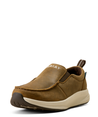ARIAT WOMEN'S BUCKEYE SLIP ON WATERPROOF SHOE - BROWN BOMBER