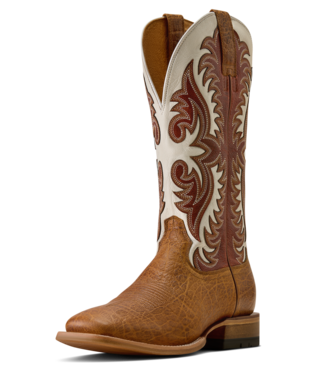 ARIAT MEN'S GRITSTONE WIDE SQUARE TOE COWBOY BOOT - BURNT HONEY