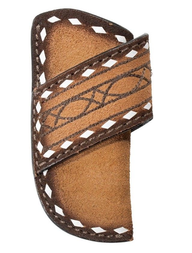 3D ROUGHOUT BOOTSTITCH KNIFE SHEATH