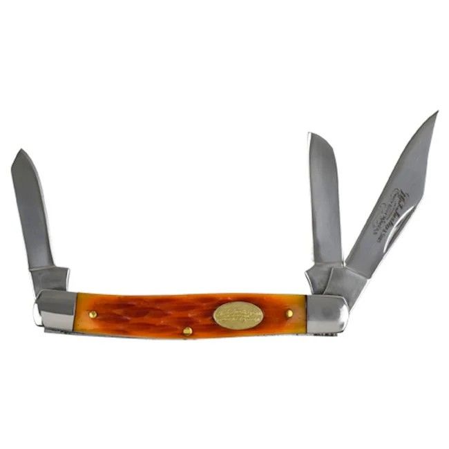 JUSTIN STOCKMAN 3-BLADE KNIFE - JIGGED BONE
