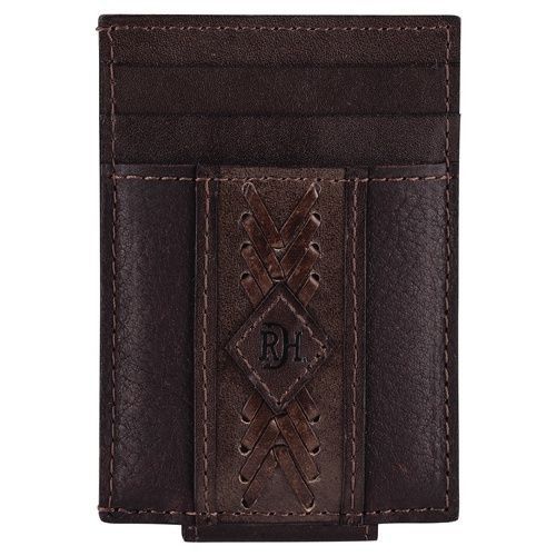 RED DIRT HAT CO. CARD CASE WITH MAGNETIC CLIP - ARROW STITCH