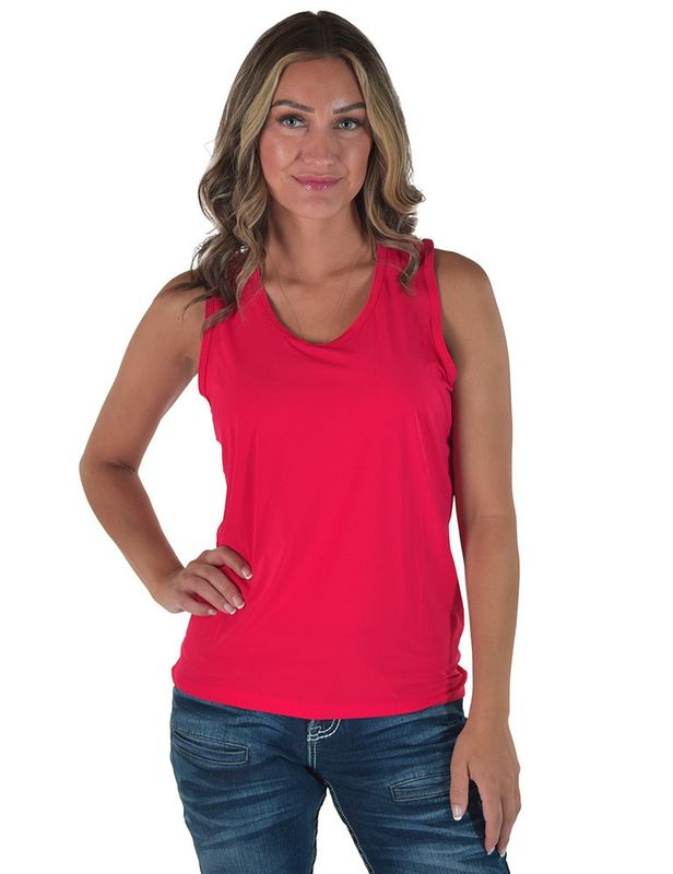 COWGIRL TUFF WOMEN'S COOLING BREATHE RACERBACK TANK TOP - RED
