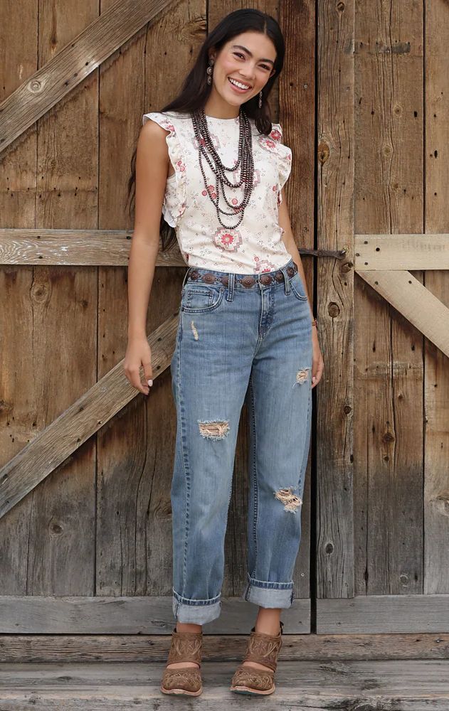 CRUEL DENIM WOMEN'S TANK TOP - CREAM