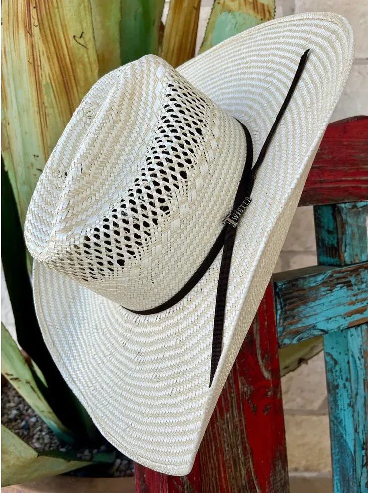 TWISTER JUTE 10X 5" CROWN STRAW HAT - CLAY