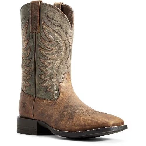 ARIAT MEN'S AMOS BOOT - SORREL CRUNCH/ARMY GREEN