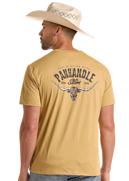 PANHANDLE SLIM MEN'S GRAPHIC TEE - KHAKI