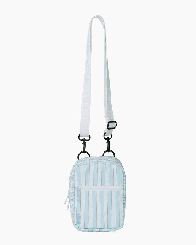 BRIXLEY BAGS - BLUE STRIPED CROSSBODY SLING