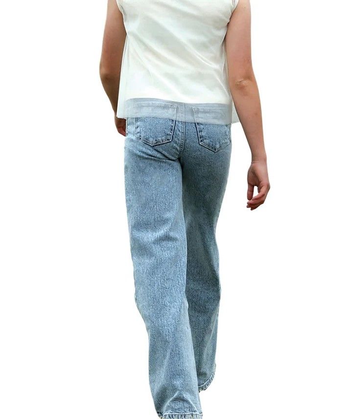 CRUEL DENIM GIRLS' WIDE LEG JEAN - INDIGO