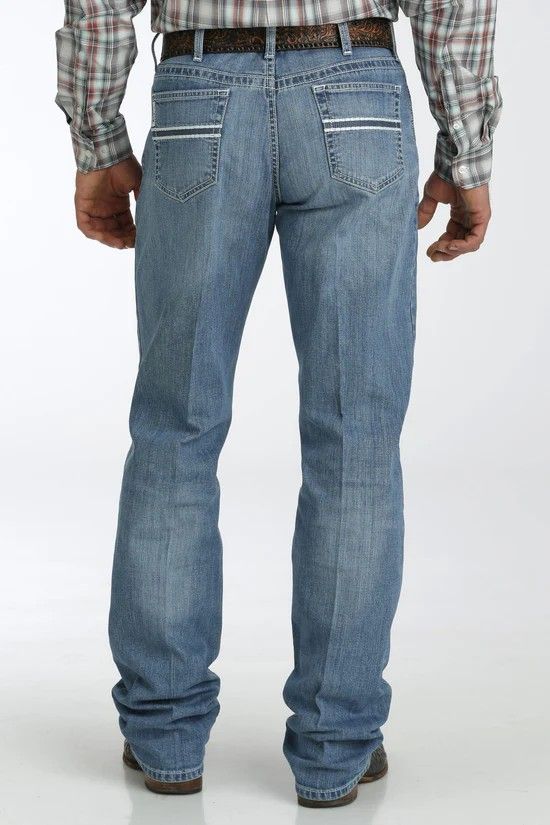 CINCH MEN'S WHITE LABEL RELAXED FIT JEAN - MEDIUM STONE INDIGO