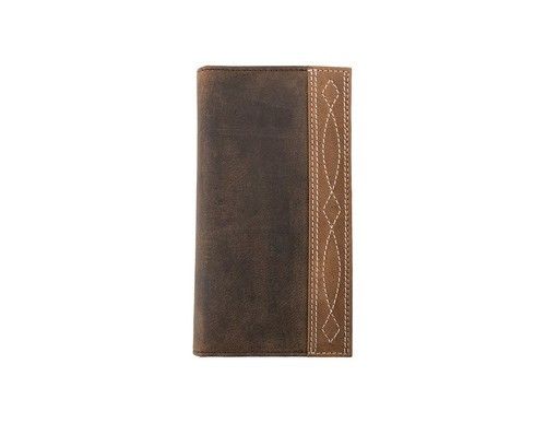 NOCONA MEN'S TWO TONE CHECKBOOK AND RODEO WALLET