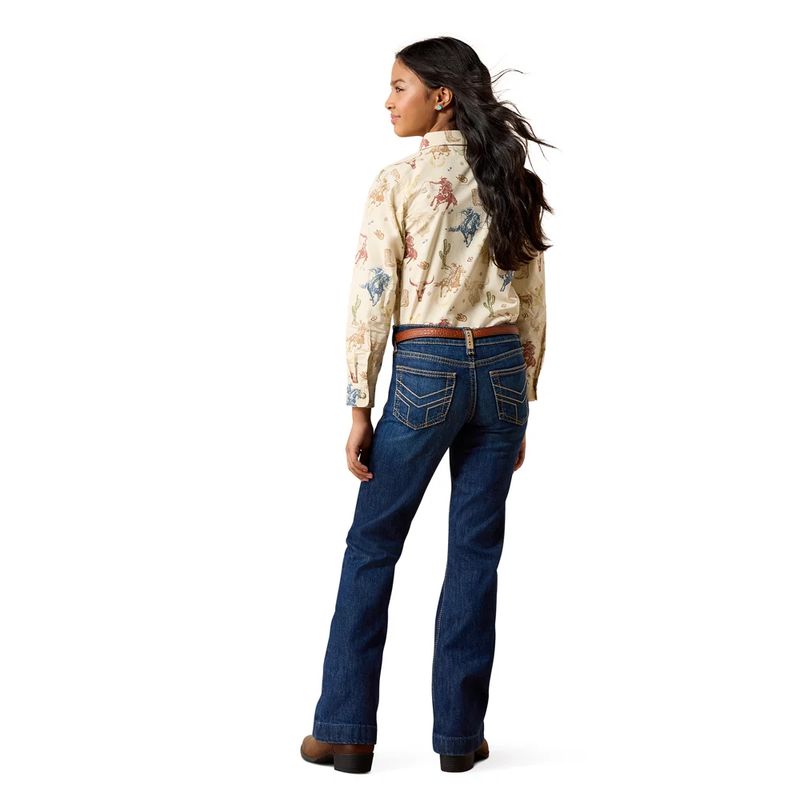 ARIAT GIRLS' LAINEY TROUSER JEAN - MINA