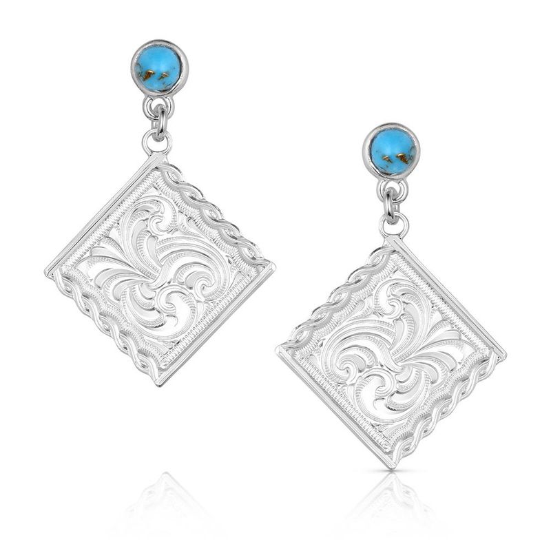 MONTANA SILVERSMITHS WESTERN DARLING TURQUOISE EARRINGS