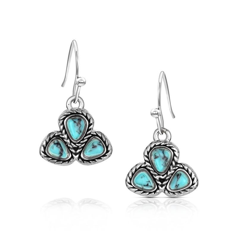 MONTANA SILVERSMITHS DAKOTA SKIES TURQUOISE EARRINGS