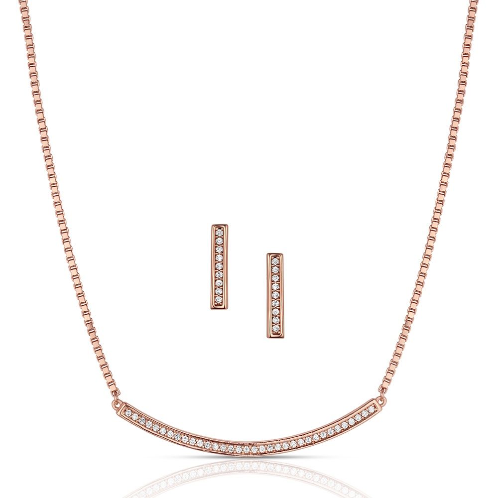 MONTANA SILVERSMITHS SET THE BAR CRYSTAL JEWELRY SET