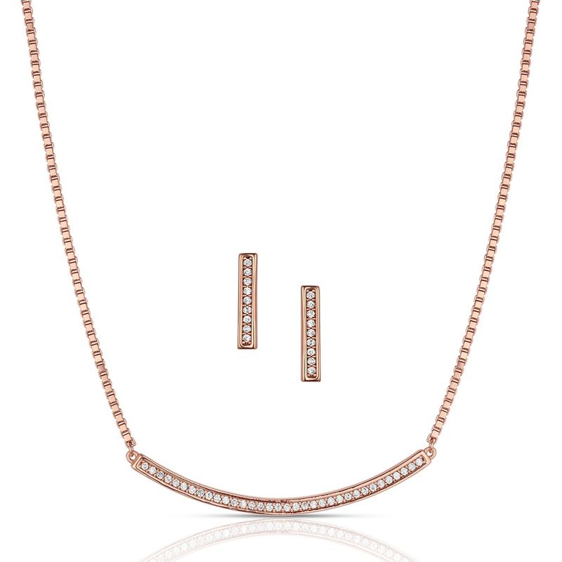MONTANA SILVERSMITHS SET THE BAR CRYSTAL JEWELRY SET