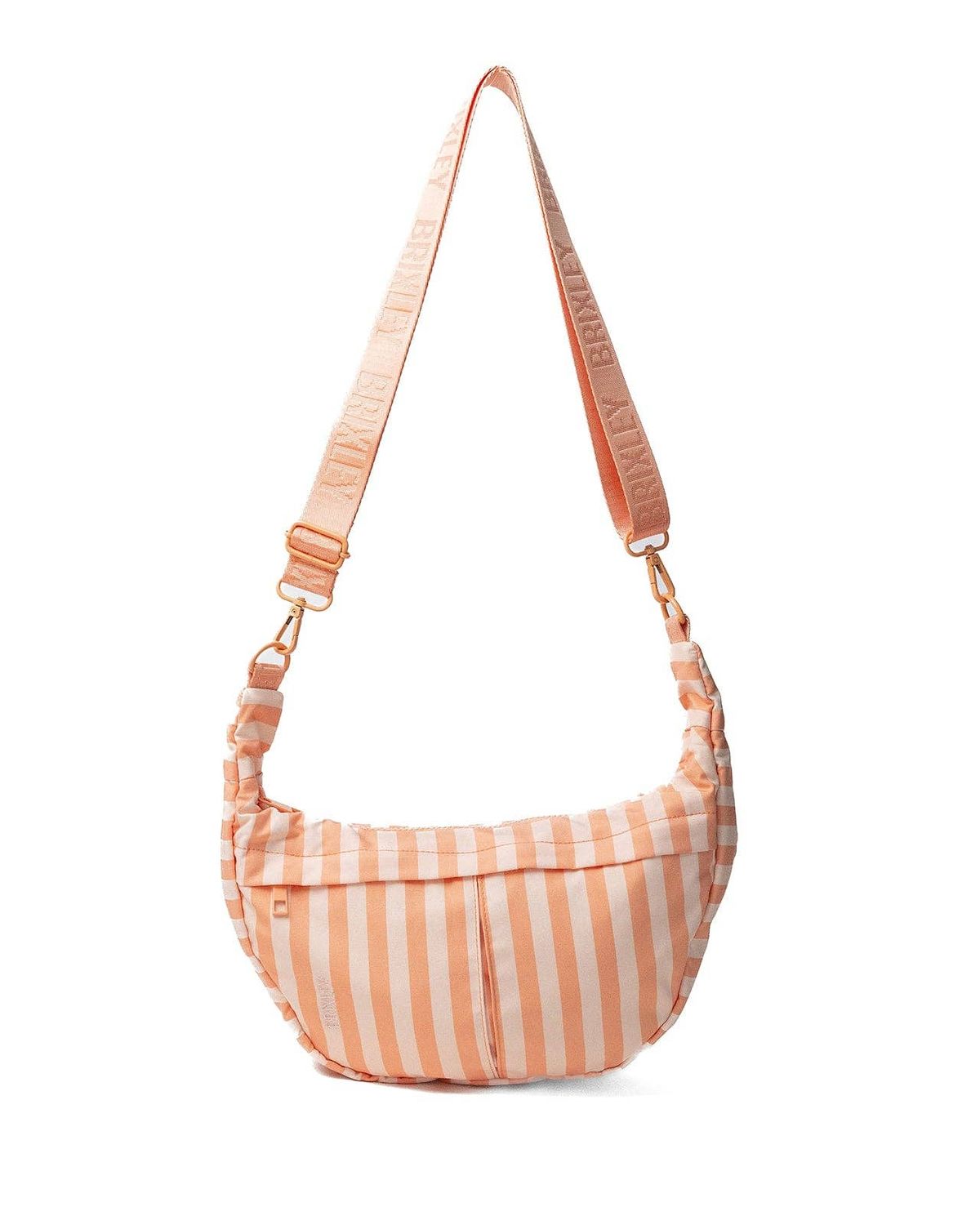 BRIXLEY BAGS - APRICOT STRIPE CRESCENT BAG