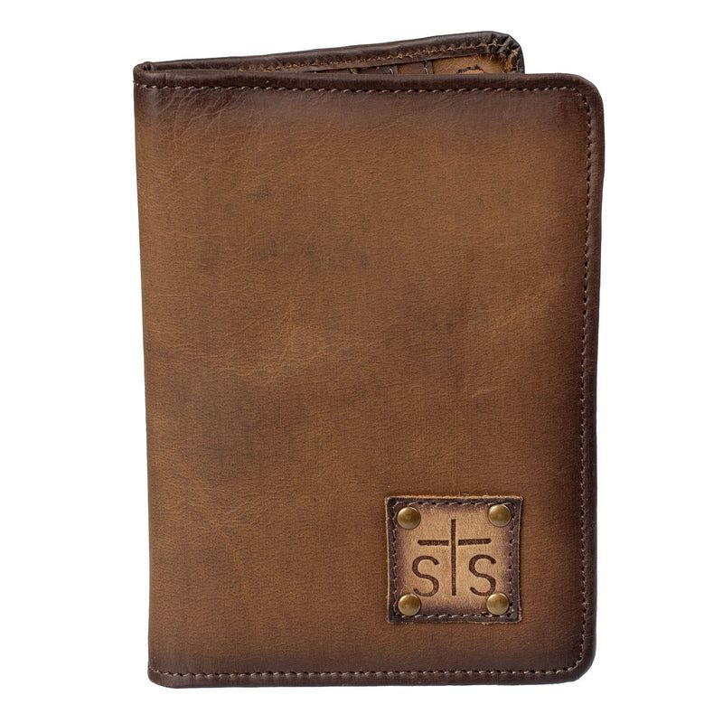 STS BARONESS MAGNETIC WALLET - BROWN LEATHER