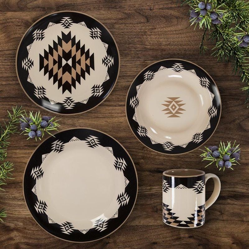PASEO ROAD CHALET AZTEC 16PC DINNERWARE SET