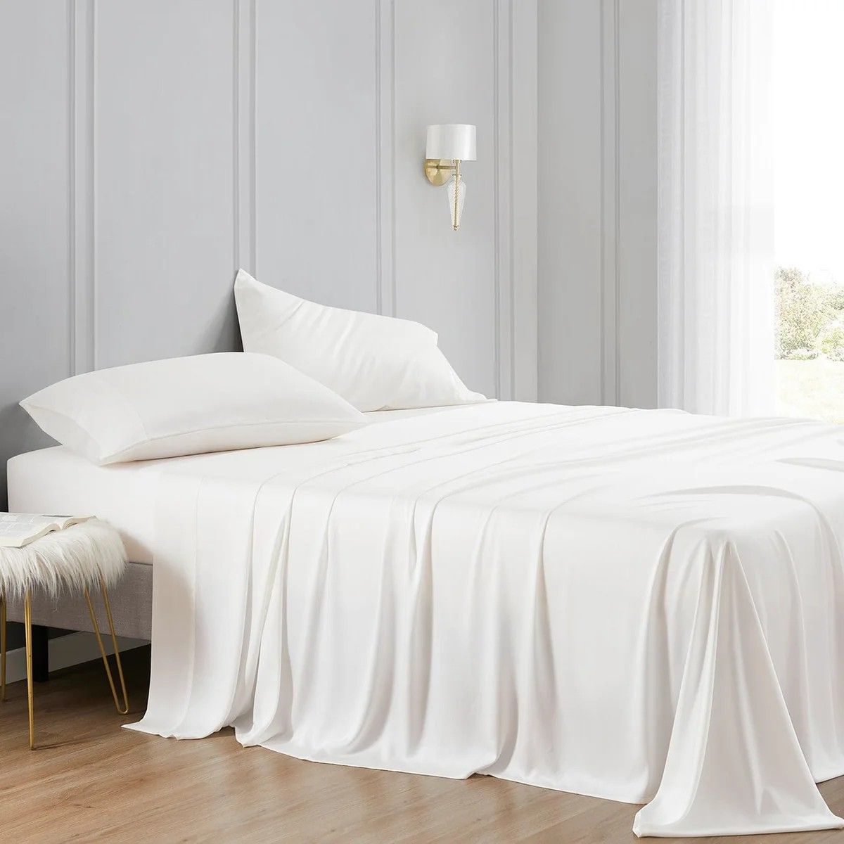 PASEO ROAD EUCALYPTUS SHEET SET- KING WHITE