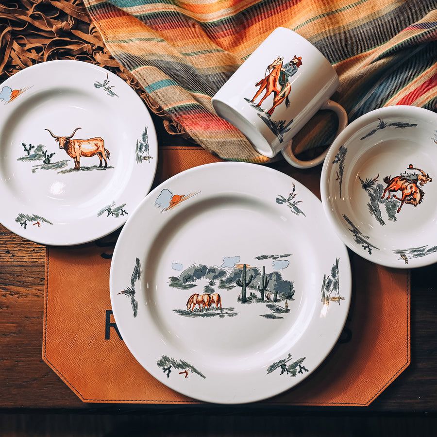 PASEO ROAD RANCH LIFE 16PC CERAMIC DINNERWARE SET