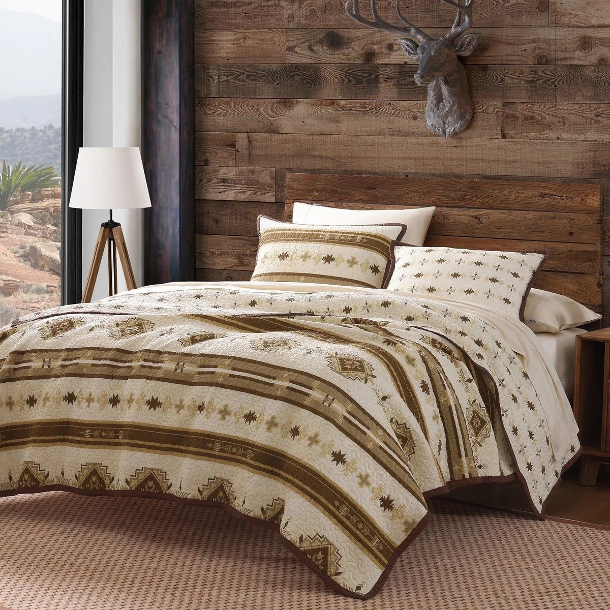 PASEO ROAD DAKOTA REVERSIBLE QUILT SET- KING/CAL KING