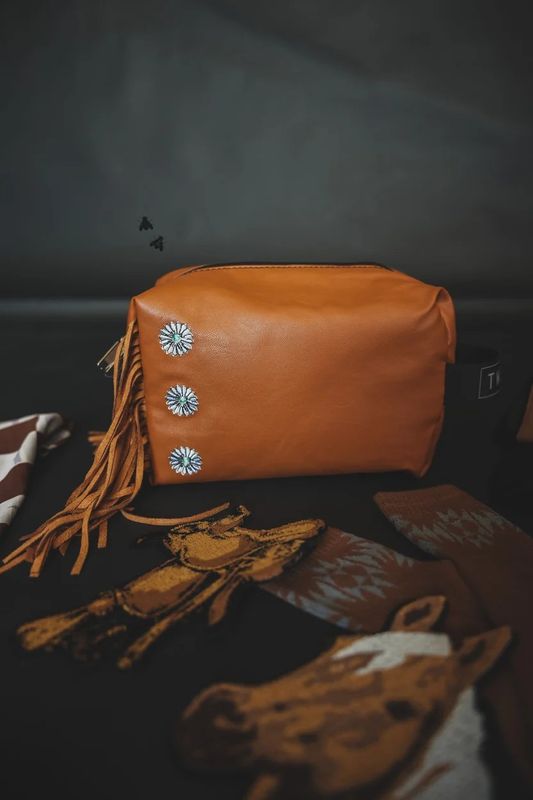 2FLY CO. PISTOL PACKIN TRAVEL POUCH - SADDLE