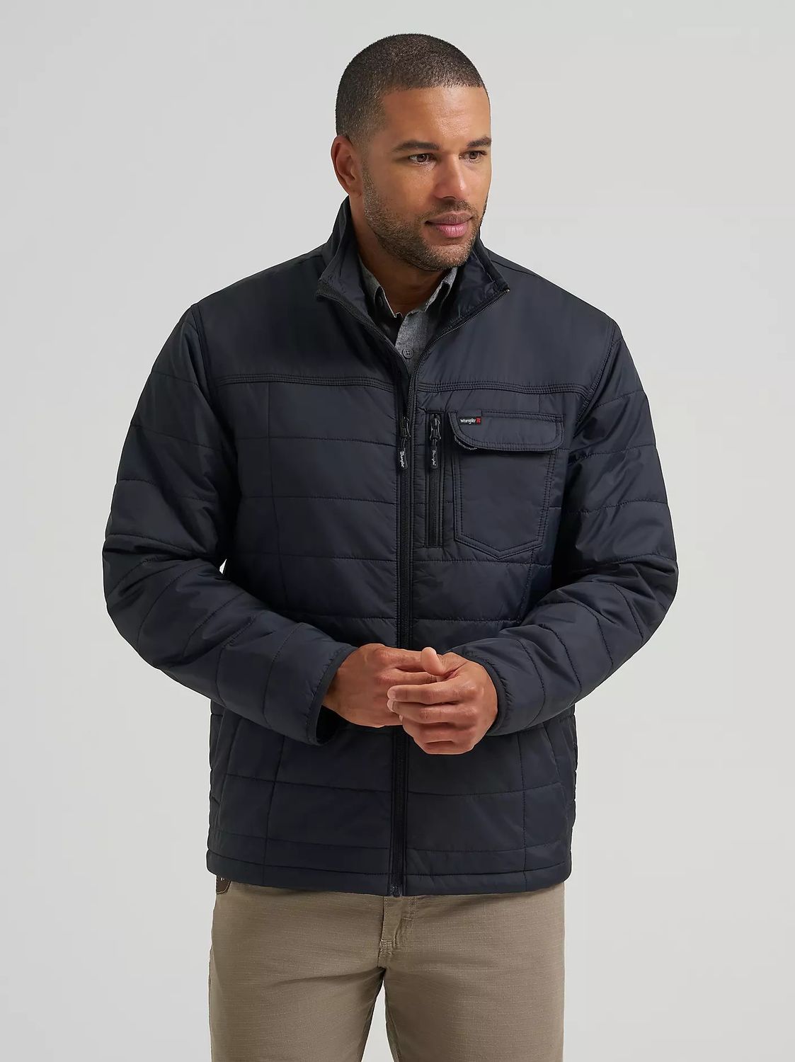 WRANGLER MEN'S RIGGS INSULATED WORK JACKET - JET BLACK