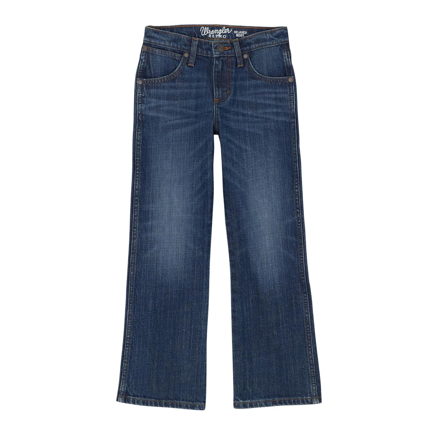WRANGLER BOYS' RETRO RELAXED BOOT JEAN - JACKSON HOLE