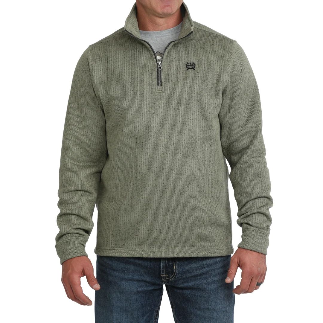 CINCH MEN'S 1/4 ZIP - OLIVE