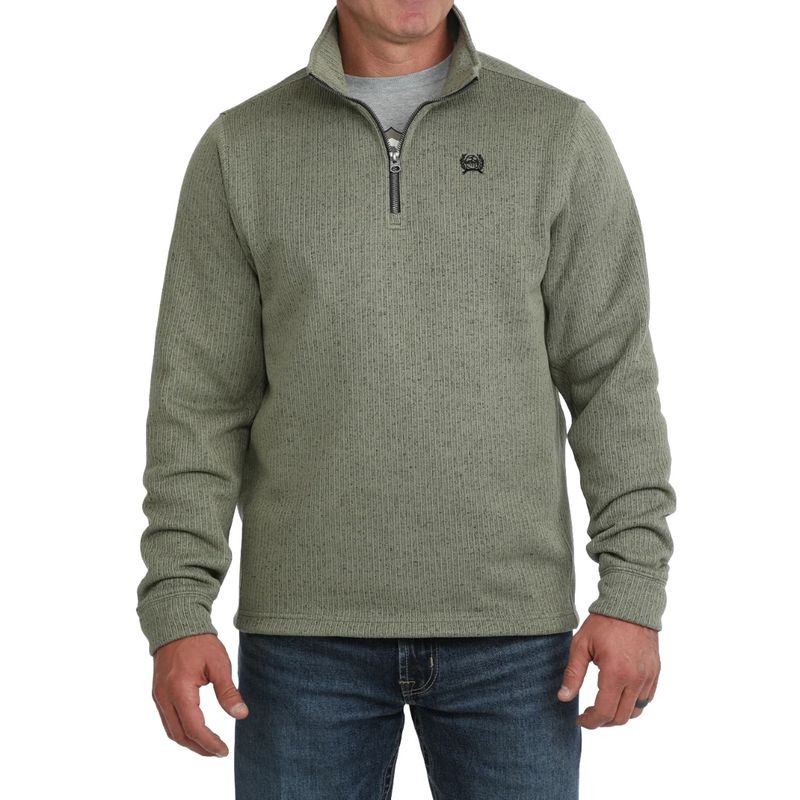 CINCH MEN'S 1/4 ZIP - OLIVE