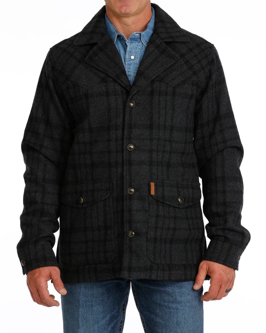 CINCH MEN'S DRESS COAT - BLACK