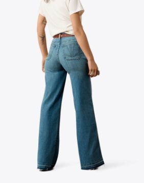 ARIAT WOMEN'S ULTRA HIGH RISE MAVIS WIDE LEG JEANS - DELAWARE