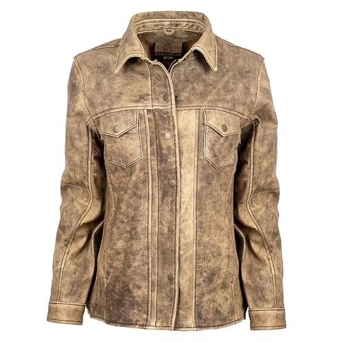 STS WOMEN'S RANCHER JACKET - DAPPLED DUN LEATHER