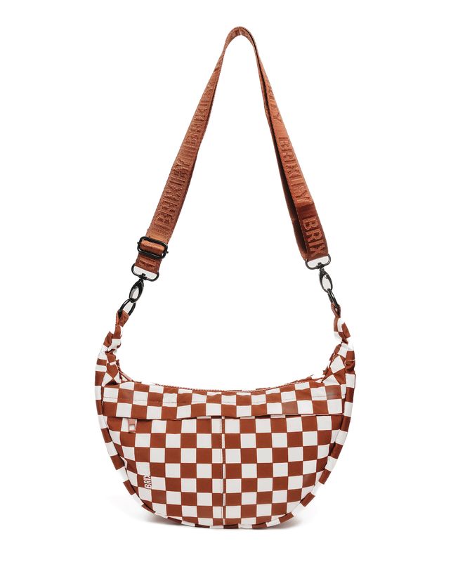 BRIXLEY BAGS - COCO CHECK CRESCENT BAG