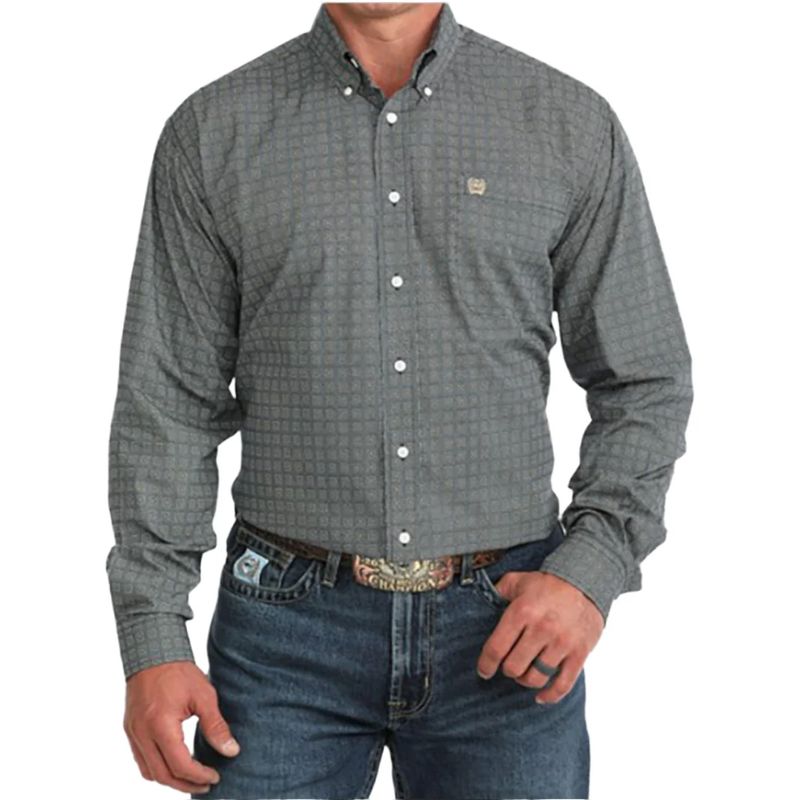 CINCH MEN'S LONG SLEEVE BUTTON SHIRT - 926 NAVY