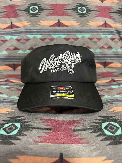 WEST RIVER HAT CO. LOW PROFILE SHARP SHOOTER SNAPBACK CAP - BLACK/WHITE