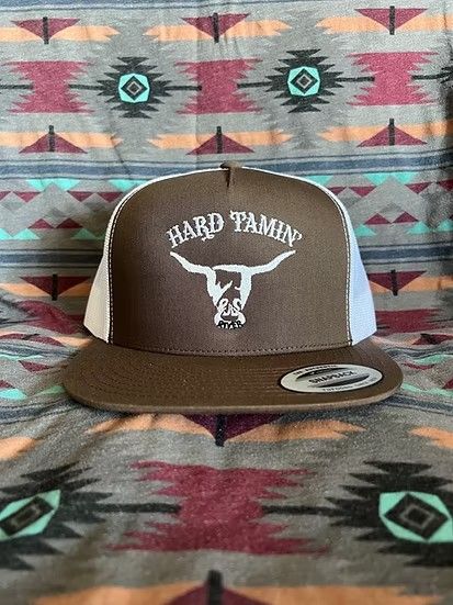 WEST RIVER HAT CO. HARD TAMIN' SNAPBACK TRUCKER CAP - BROWN/WHITE/WHITE