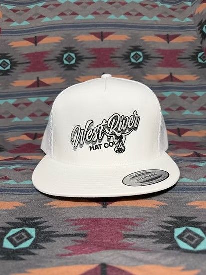WEST RIVER HAT CO. SHARP SHOOTER SNAPBACK TRUCKER CAP - WHITE/WHITE
