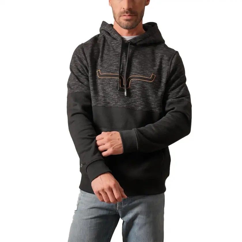 KIMES MEN'S MALLARD HOODED SWEATSHIRT - BLACK