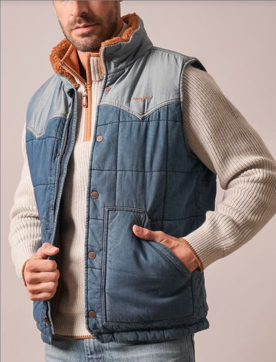 KIMES MEN'S MUIR TRAIL VEST - INDIGO