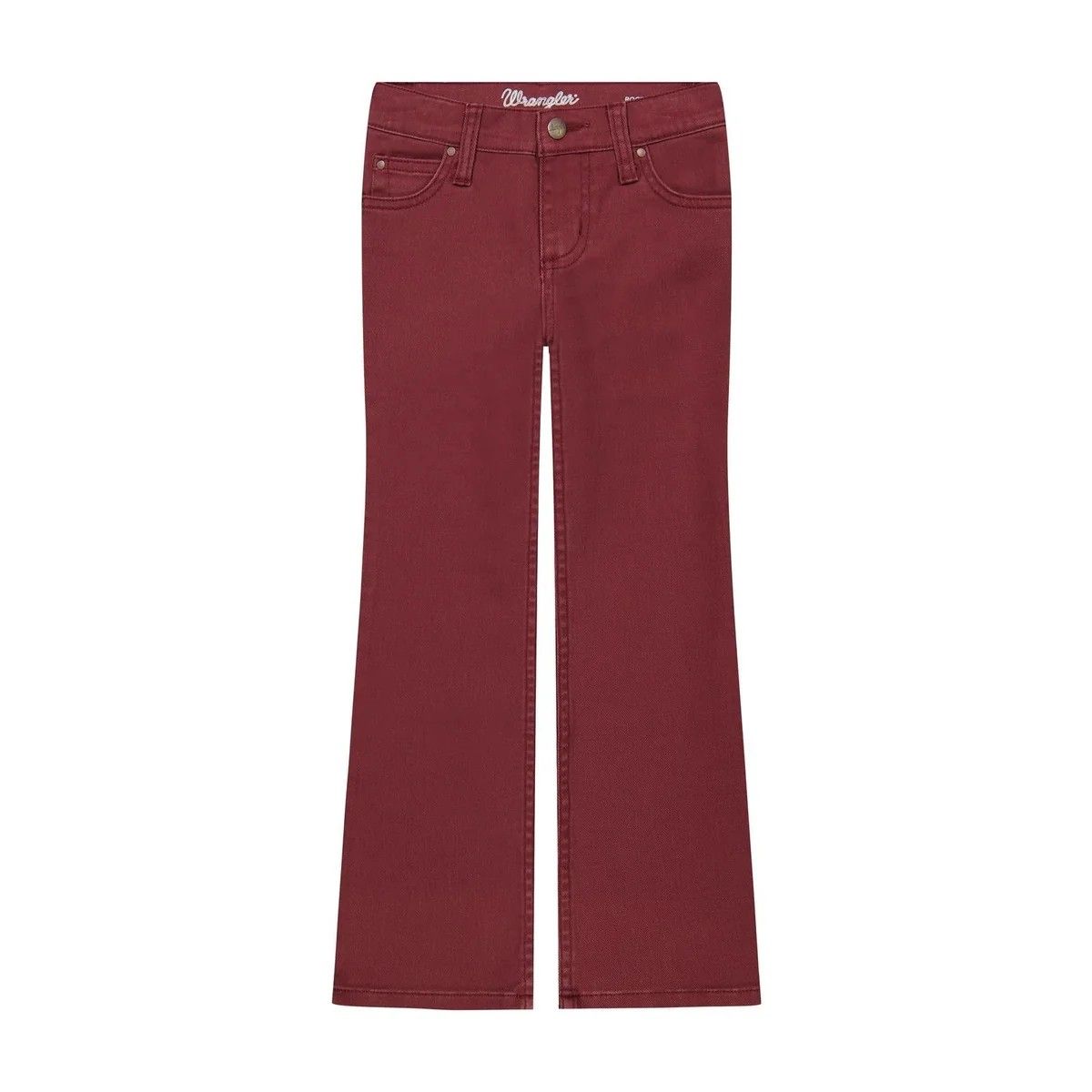 WRANGLER GIRLS' BOOTCUT JEAN - BURGUNDY