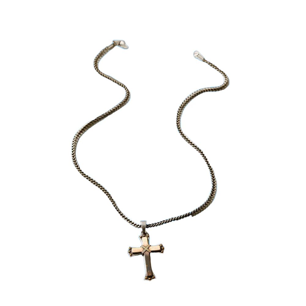 TWISTER 22" CROSS NECKLACE